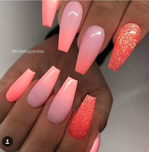 Ногти коралловые