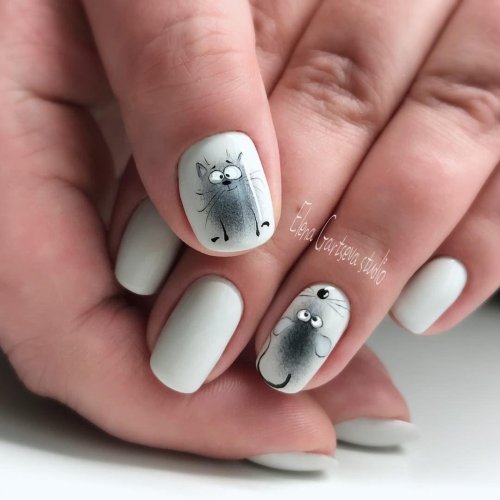 Маникюр с животными