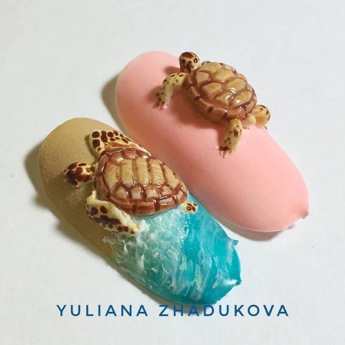 Морской дизайн ногтей