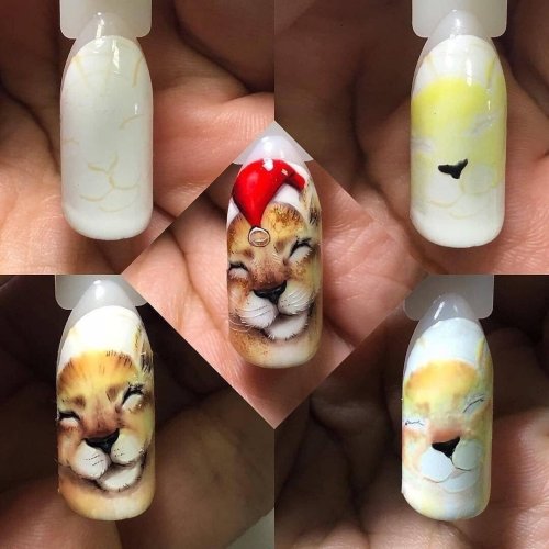 Маникюр животные