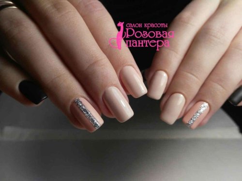 Короткие квадратные ногти маникюр