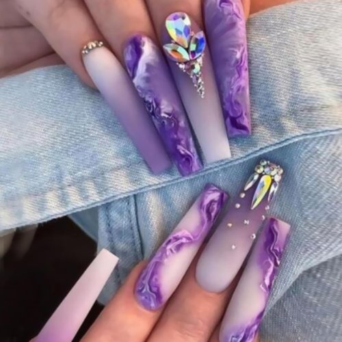 Накладные ногти длинные