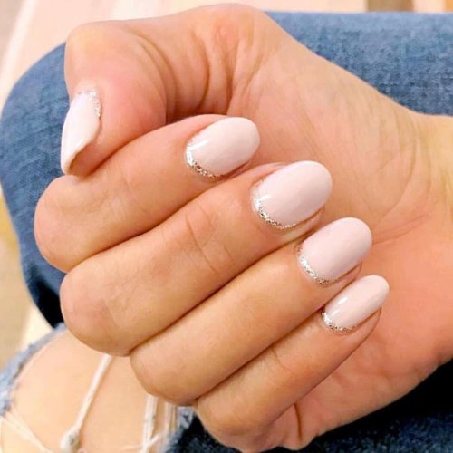 Свадебный маникюр на короткие ногти