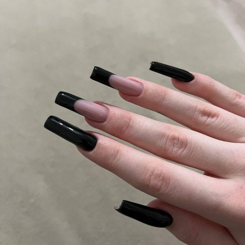 Длинные квадратные ногти