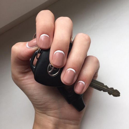 Френч на короткие ногти