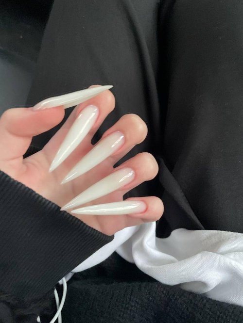 Длинные квадратные ногти