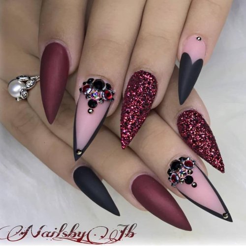 Стилеты ногти красные