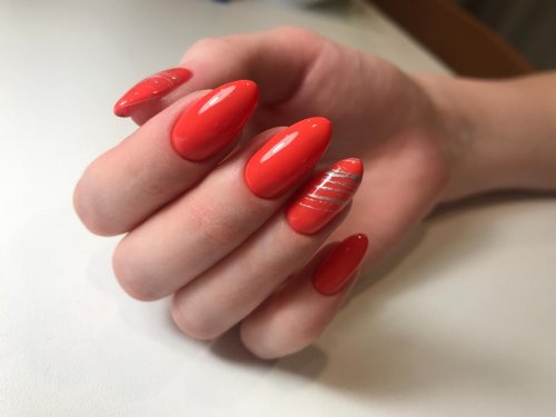 Коралловые ногти дизайн
