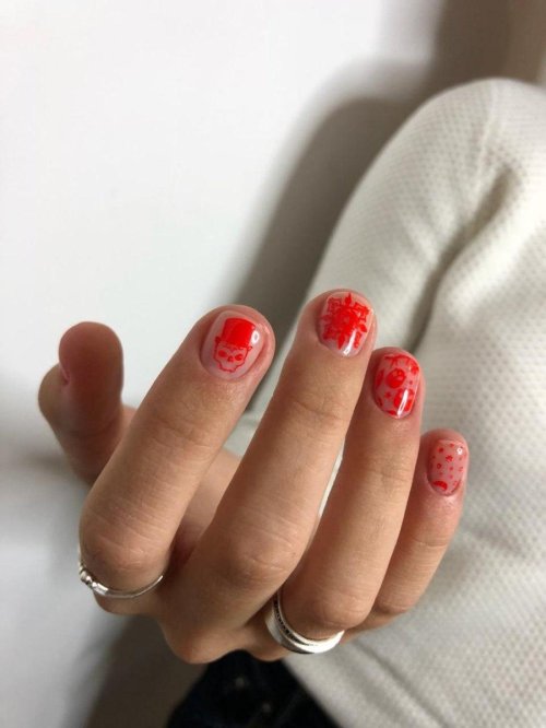 Маникюр на короткие ногти