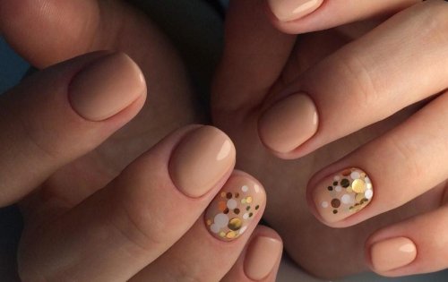 Маникюр конфетти камифубуки