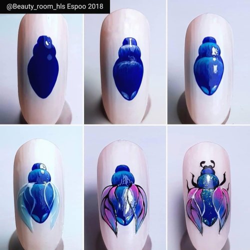 Красивые рисунки на ногтях пошагово