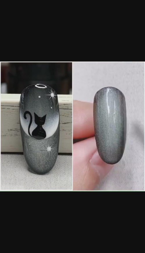 Кошачий маникюр дизайн