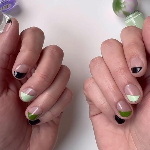 Оригинальный маникюр на короткие ногти
