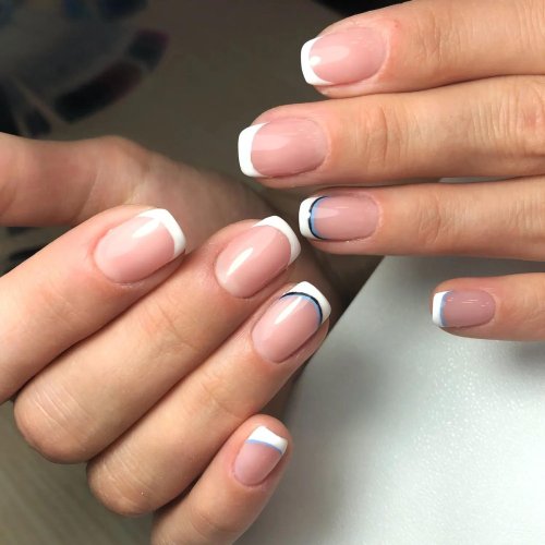 Френч на короткие ногти