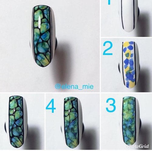 Пошаговые рисунки на ногтях