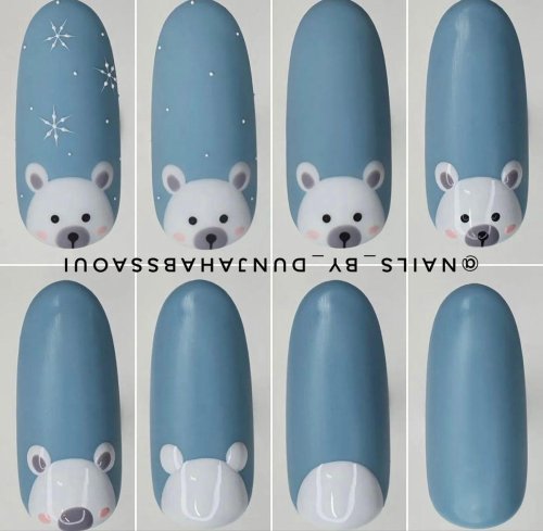 Рисунки на ногтях пошагово