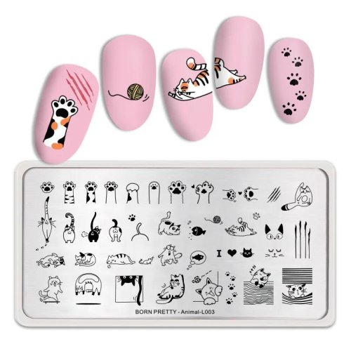Born pretty пластины animal l