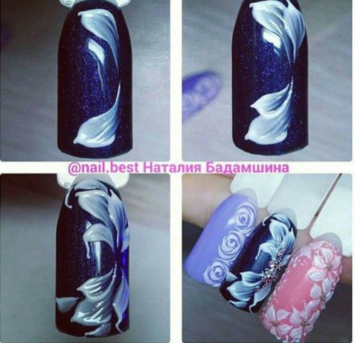 Объемный дизайн ногтей