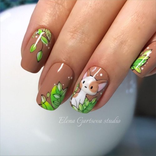 Маникюр с животными
