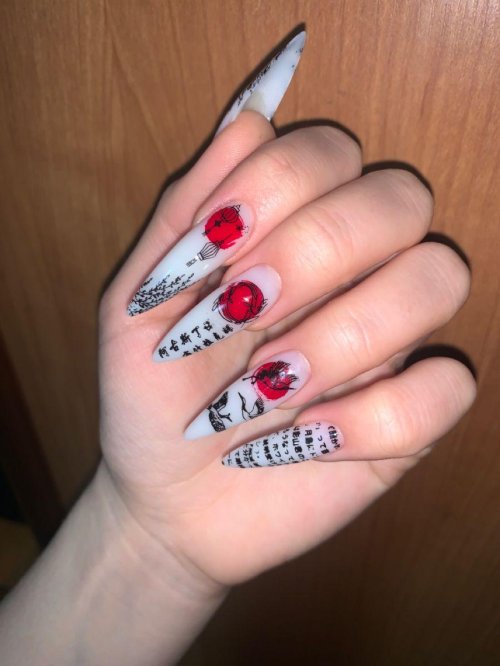 Длинные ногти маникюр
