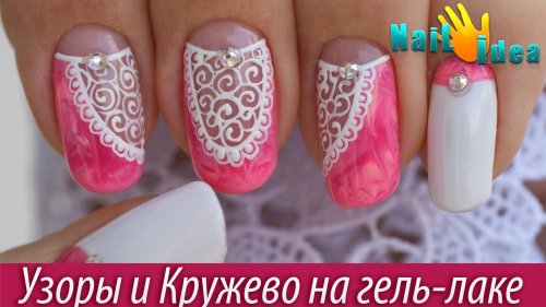 Рисуем кружево на ногтях пошагово