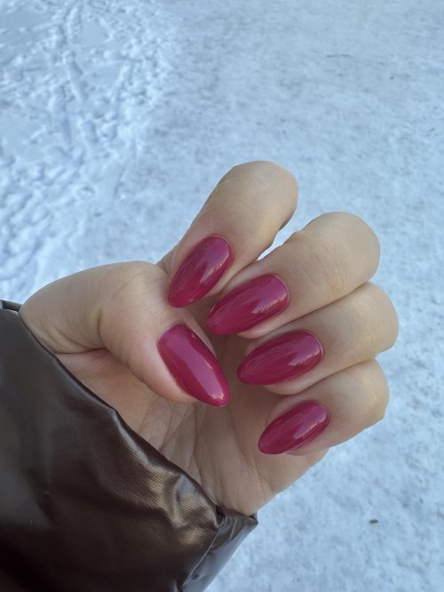 Маникюр однотонное покрытие