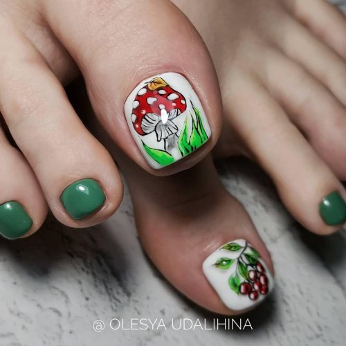 Осенний педикюр