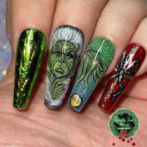 Маникюр гринч