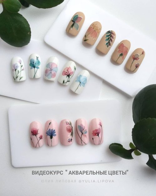 Акварельный маникюр