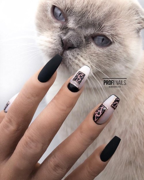 Ногти с котиками