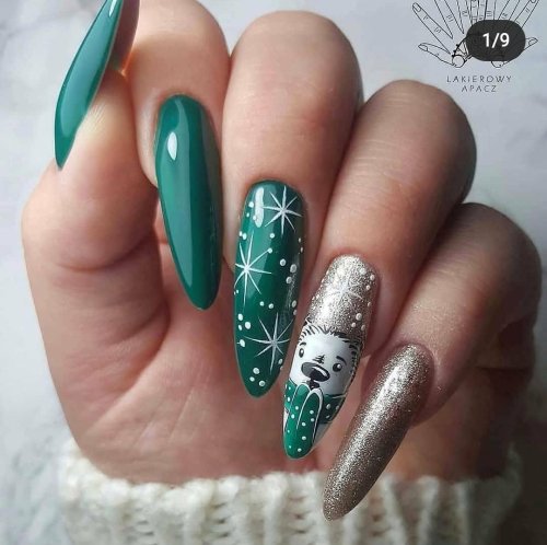 Маникюр новогодние