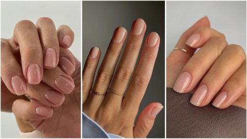 Короткие квадратные ногти маникюр