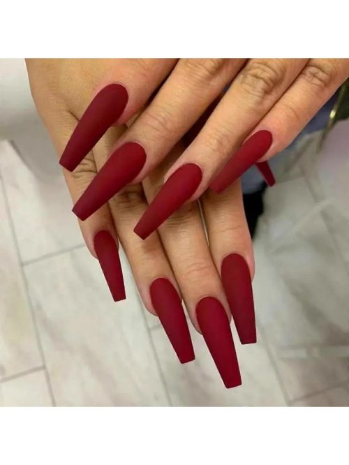 Длинные квадратные ногти